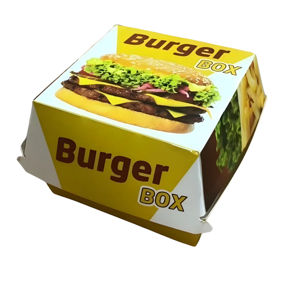 KÜÇÜK BOY KRAFT / BASKILI HAMBURGER KABI 9x9x7