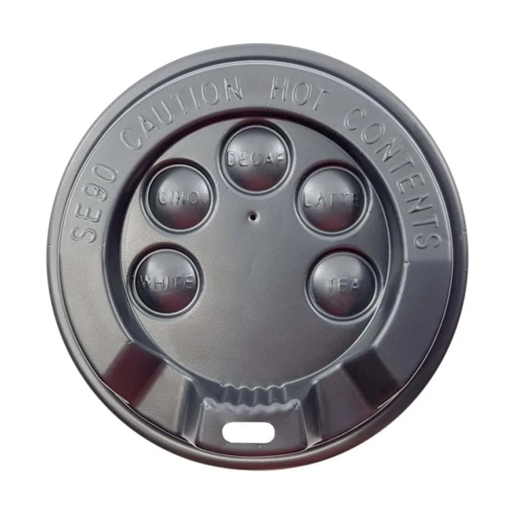 12 OZ EMZİKLİ SİYAH KAPAK * DAMLA * 100 ADET